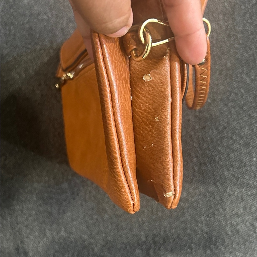 Michael Kors Brown Leather Crossbody Bag - Picture 7 of 9